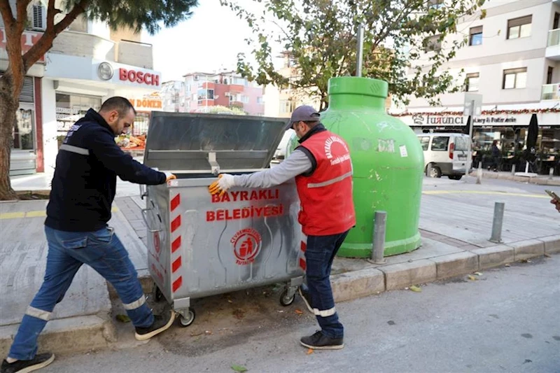 Bayraklı’da çöp konteynerleri yenileniyor