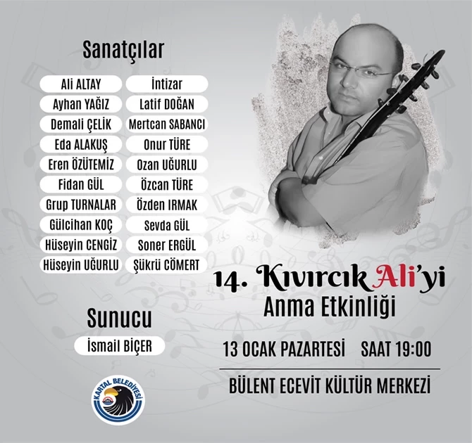 Kıvırcık Ali Vefatının 14. Yılında Kartal’da Anılacak