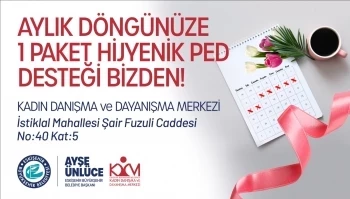 ÜCRETSİZ HİJYENİK PED DESTEĞİ DEVAM EDİYOR