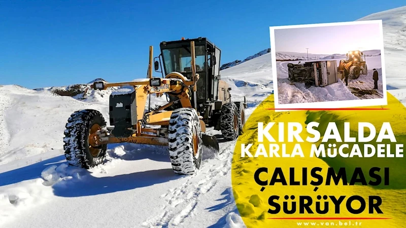 Kırsalda karla mücadele çalışması sürüyor