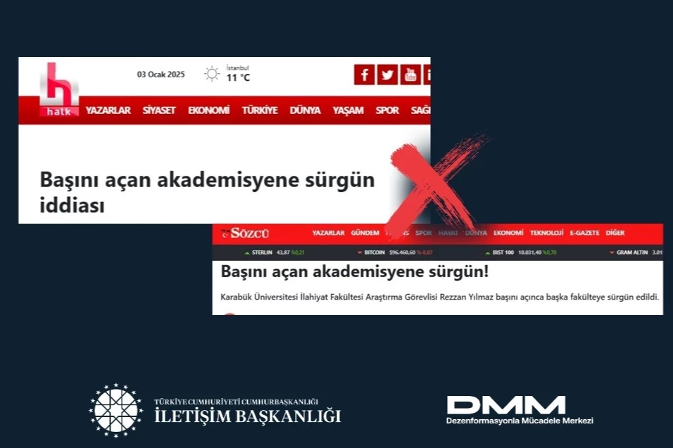 Başörtüsü sürgünü iddialarına İletişim