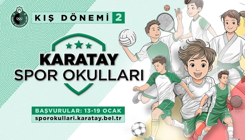 KARATAY KIŞ SPOR OKULLARI 2. DÖNEM KAYITLARI BAŞLIYOR