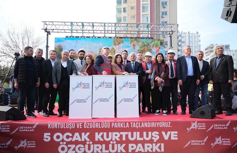 5 Ocak Kurtuluş ve Özgürlük Parkı’nın Temeli Atıldı