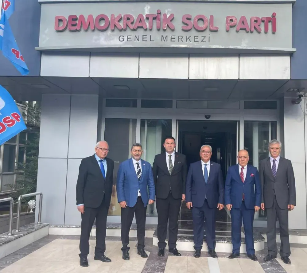 TÜMKON Heyetinden DSP Genel Başkanı Mehmet Önder Aksakal’a Ziyaret