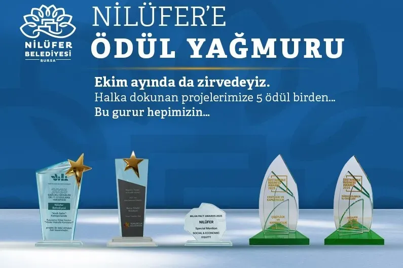 Nilüfer Belediyesi Ekim ayında beş ödül kazandı