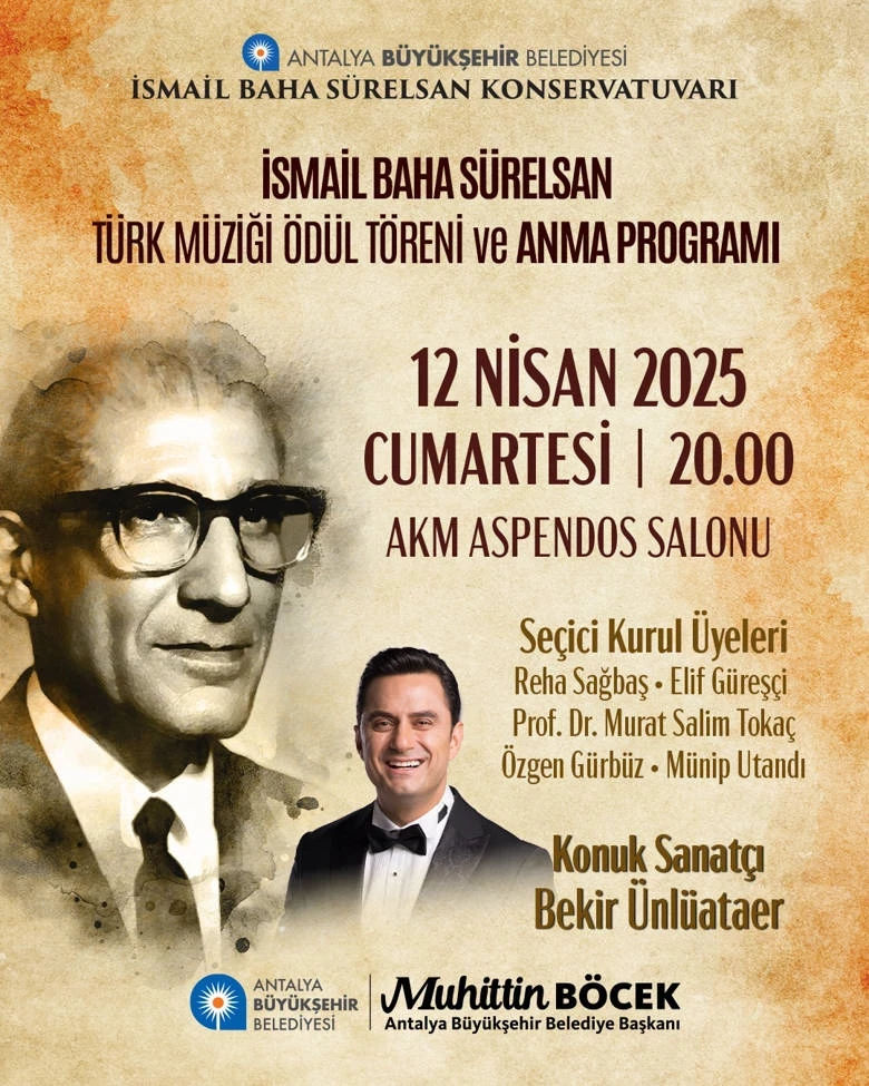 Antalya Büyükşehir Belediyesi’nden ünlü bestekara vefa