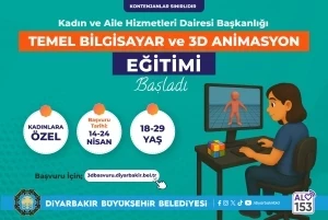 DBB’den kadınlara temel bilgisayar ve 3D animasyon eğitimi