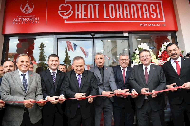 ORDU’NUN İKİNCİ KENT LOKANTASI HİZMETE AÇILDI