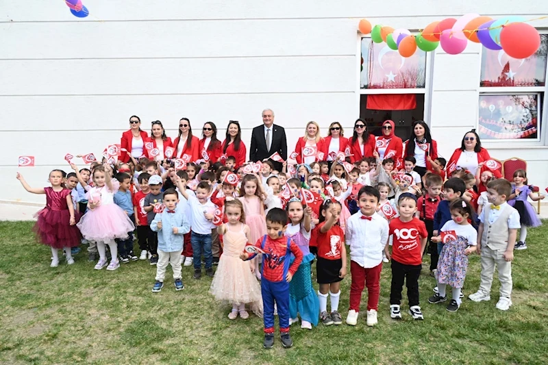 -BAŞKAN BAKKALCIOĞLU, MİNİKLERİN BAYRAM COŞKUSUNA ORTAK OLDU