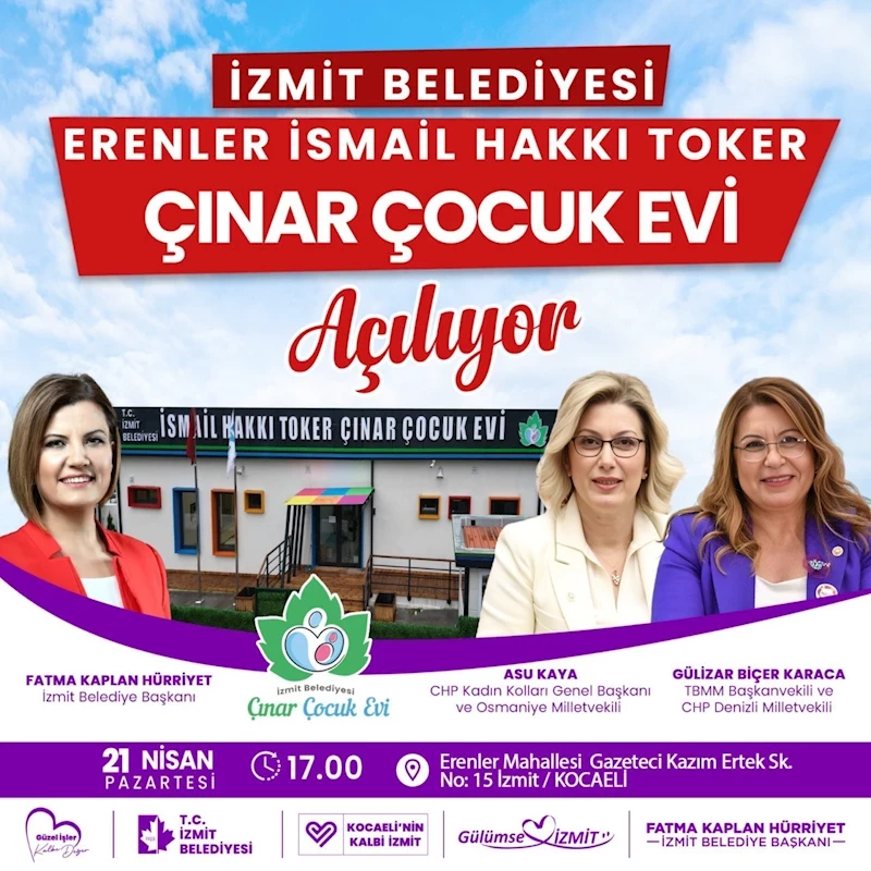 İZMİT’TE ÇOCUKLARIN GELECEĞİNE BİR ÇINAR DAHA
