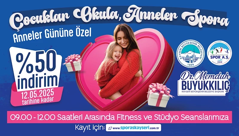 Büyükşehir Spor A.Ş.’den Anneler Günü Sürprizi: ‘Çocuklar Okula, Anneler Spora’