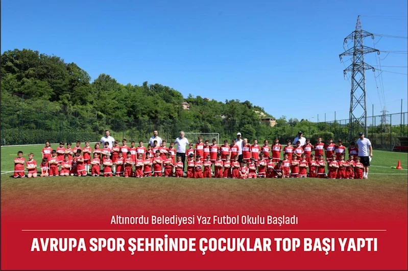 AVRUPA SPOR ŞEHRİNDE ÇOCUKLAR TOP BAŞI YAPTI