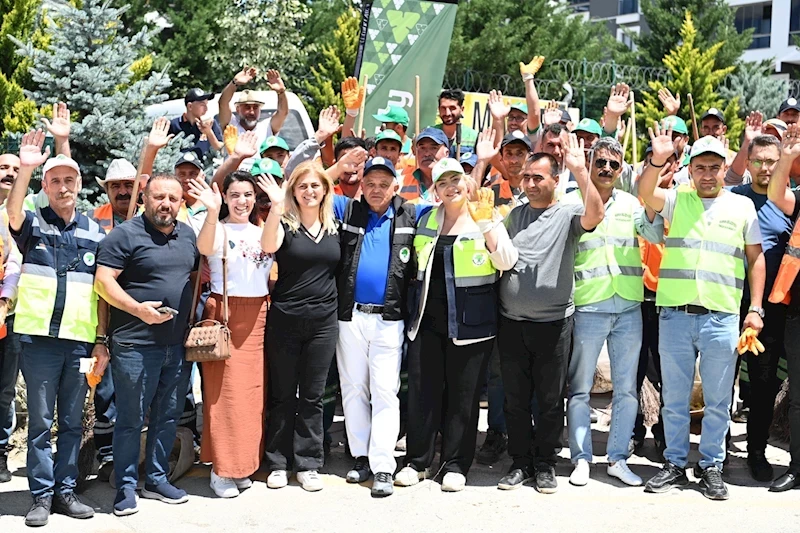 Başkan Şahin Sahada