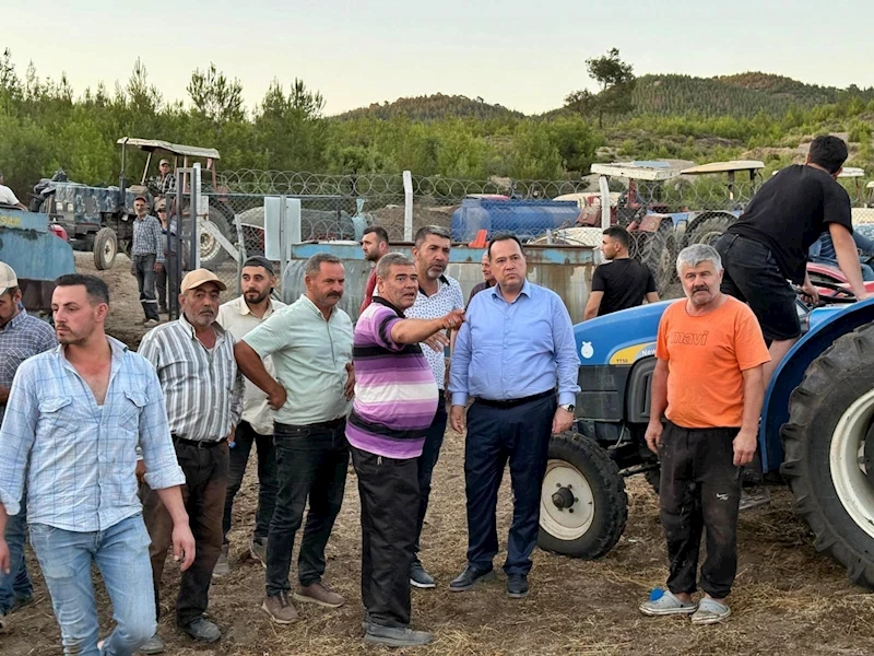 Başkan Dutlulu Yangın Bölgesinde İncelemelerde Bulundu