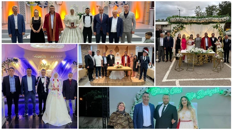 BAŞKANIMIZ, DÜĞÜN TÖRENLERİNE KATILDI, NİKAH KIYDI