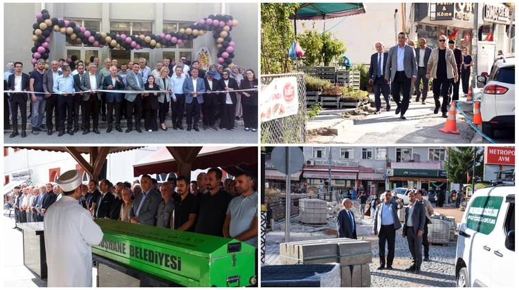 BAŞKANIMIZ, İŞYERİ AÇILIŞINA, CENAZE TÖRENİNE KATILDI, KALDIRIM GENİŞLETME ÇALIŞMALARIN İNCELEDİ