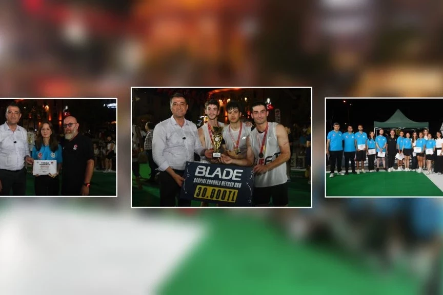 Büyük heyecana sahne olan sokak basketbolu sona erdi