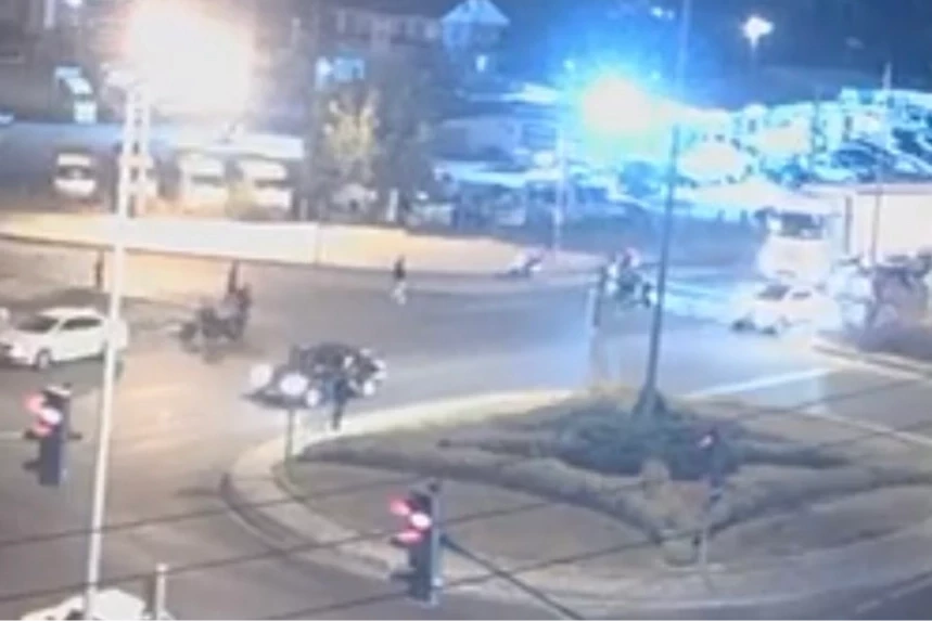 Düzce’de yayaya motosiklet çarptı: 1 yaralı