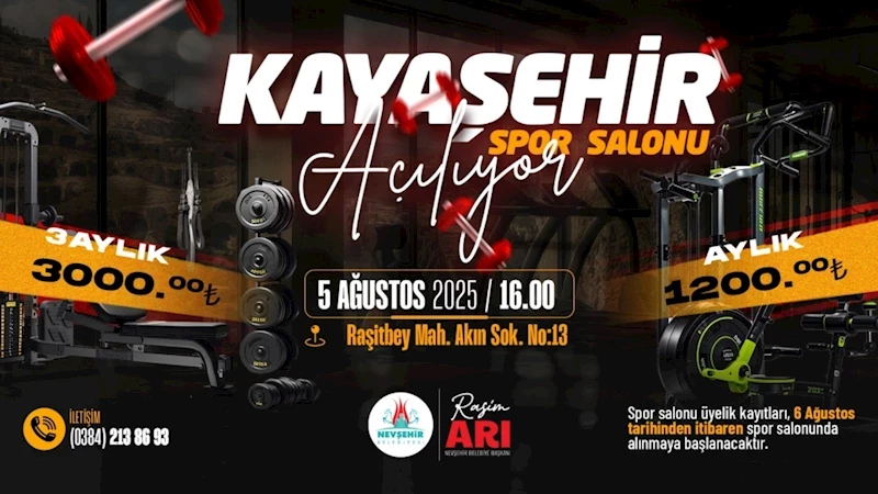 Nevşehir Belediyesi Kayaşehir Spor Salonu Açılıyor