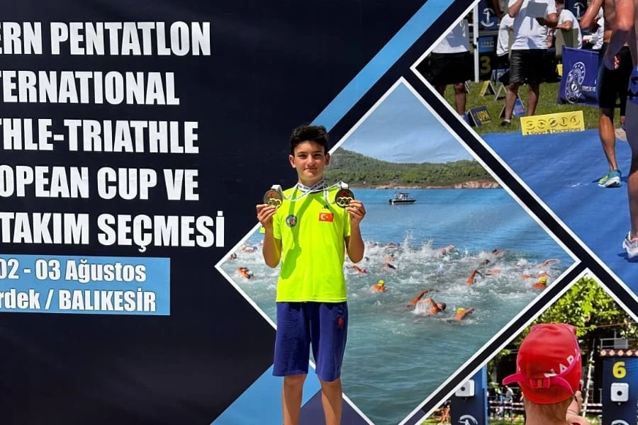 Muğlalı sporcu Kerem Batur Genç’ten çifte madalya 